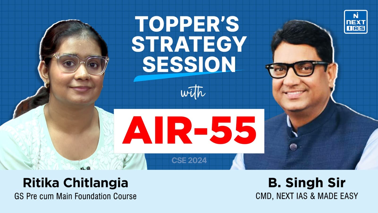 Ritika Chitlangia (AIR 55)