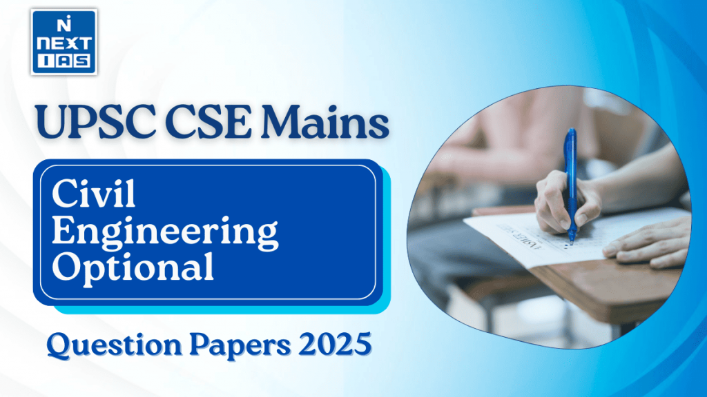 upsc civil engineering optional papers 2025