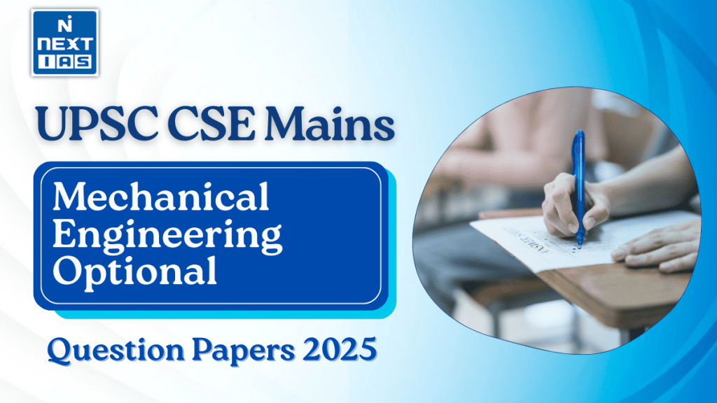 upsc mechanical engineering optional papers 2025