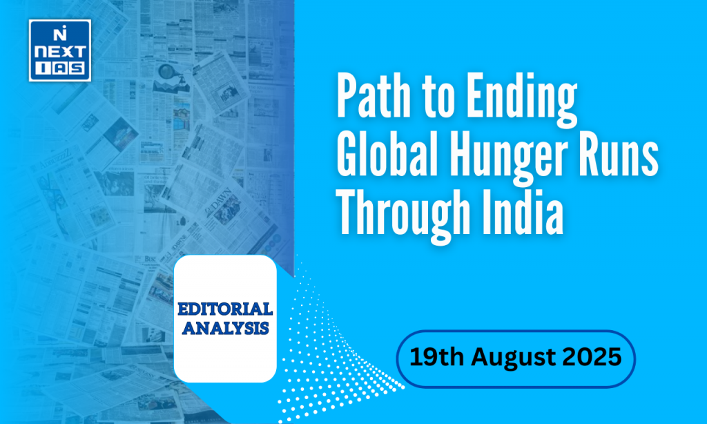 path to ending global hunger runs through india