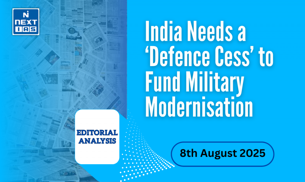 india needs a defence cess to fund military modernisation