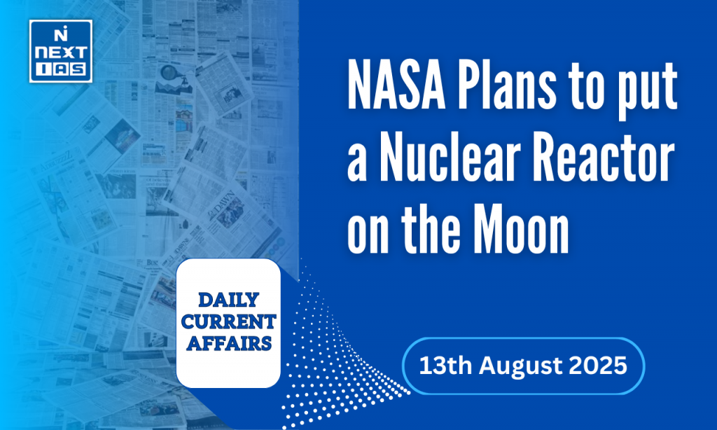 nasa plan nuclear reactor on moon