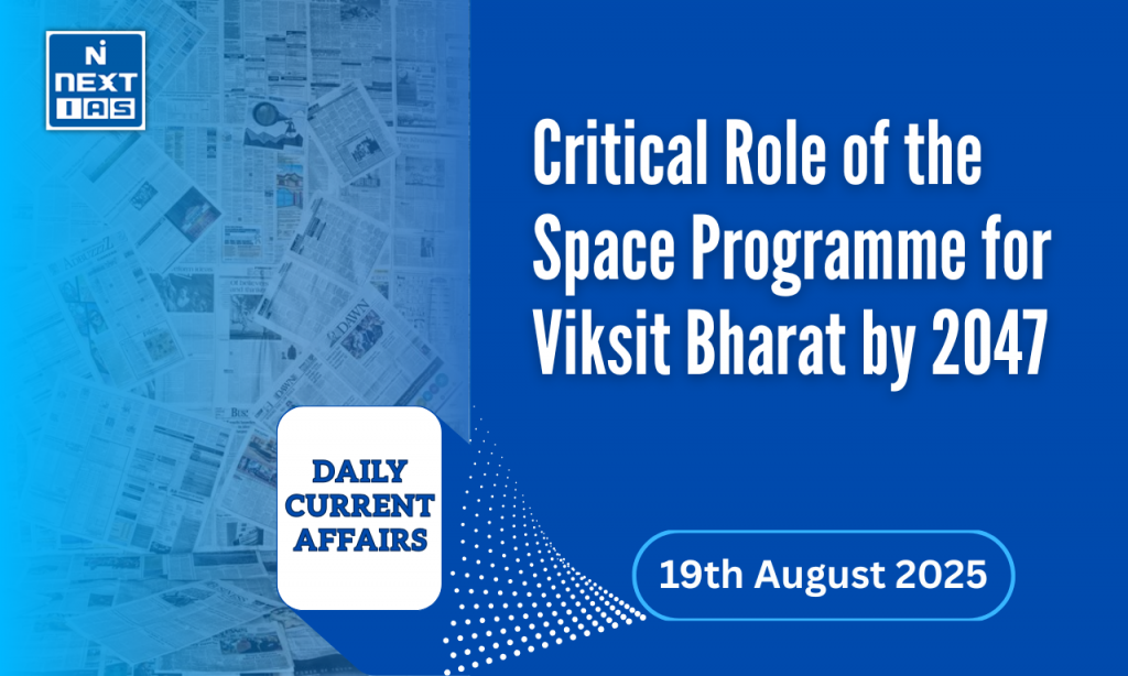 space programme critical role viksit bharat