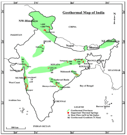 geothermal map of india
