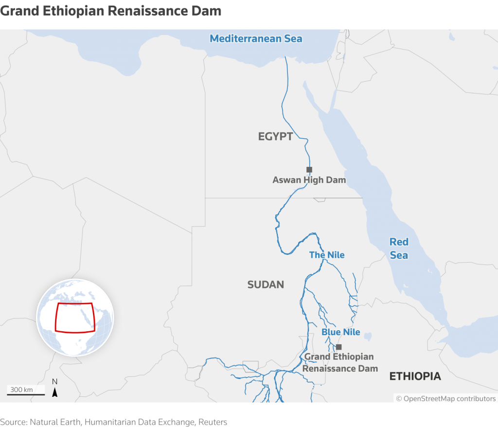 इथियोपिया ने ग्रैंड इथियोपियन रेनैसां डैम 