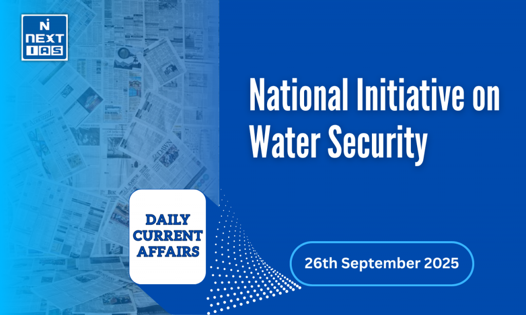 national initiative on water security