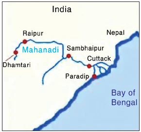 cities located on mahanadi river