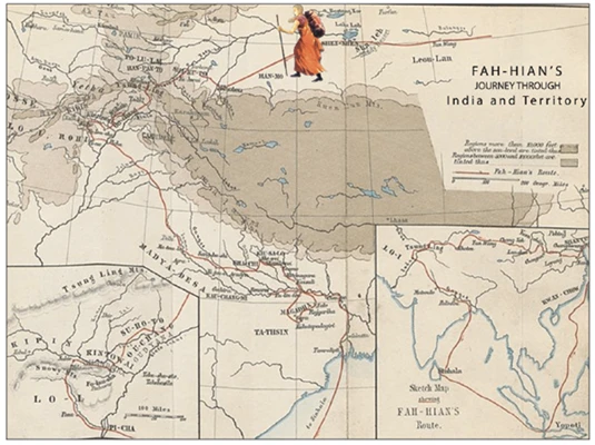 Fa-Hien Journey Map