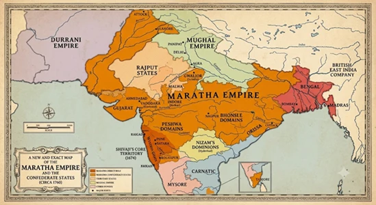 maratha empire map