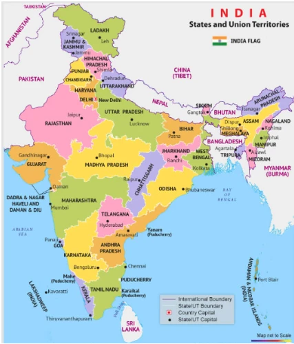list of 28 states & 8 union territories