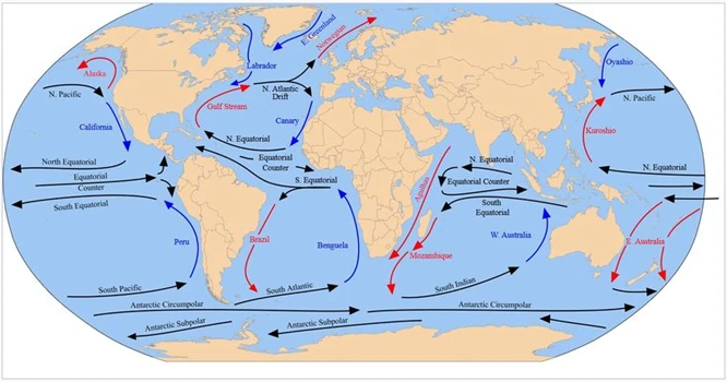 types of ocean currents