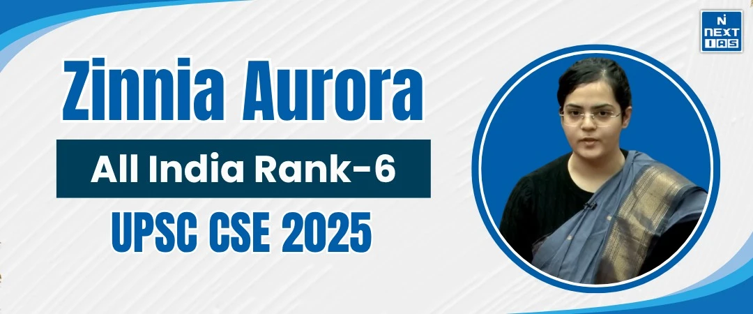 zinnia aurora, air 6, upsc 2025 topper